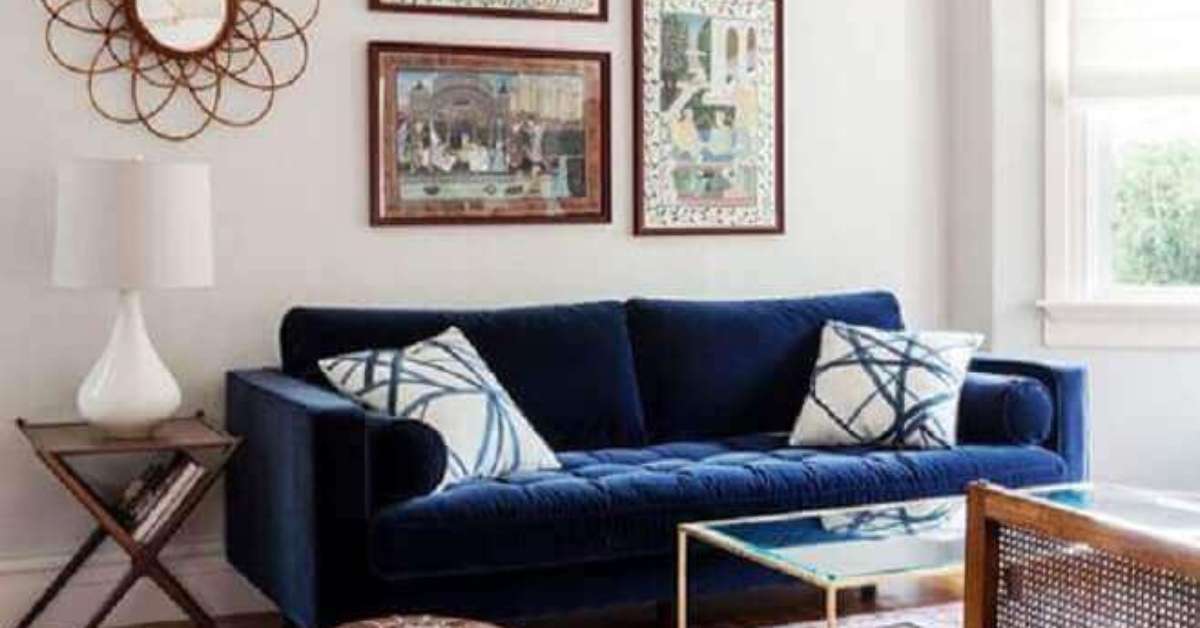 Sofá Azul Marinho +63 Modelos Lindos para sua Decoração