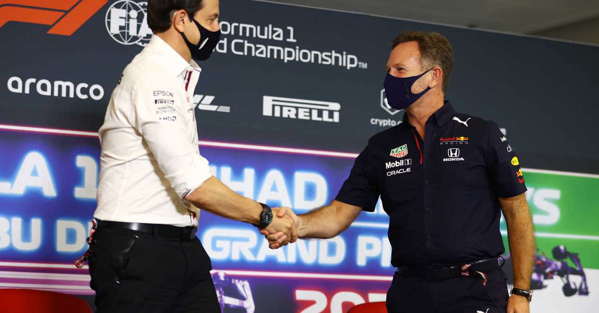 Chefe da Red Bull diz que "há muito que a imprensa não sabe" sobre briga com Mercedes Chefe da Red Bull diz que “há muito que a imprensa não sabe” sobre briga com Mercedes