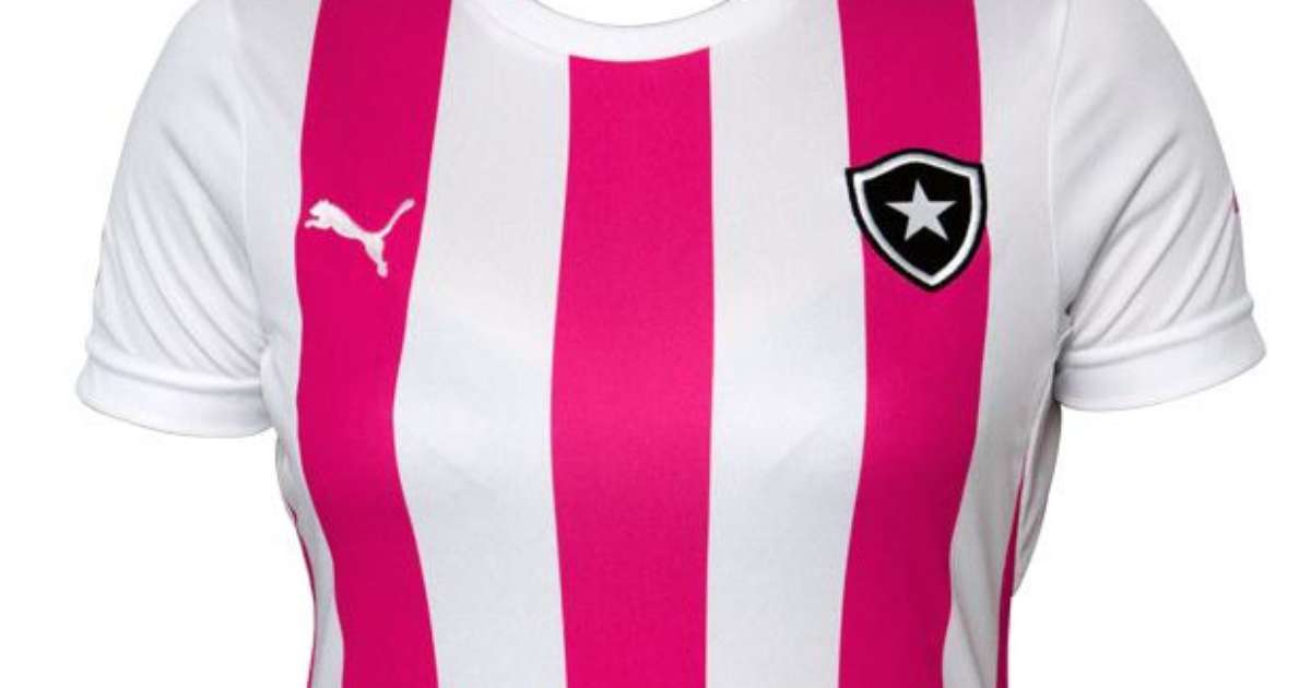 Botafogo lança camisa rosa com público feminino como alvo
