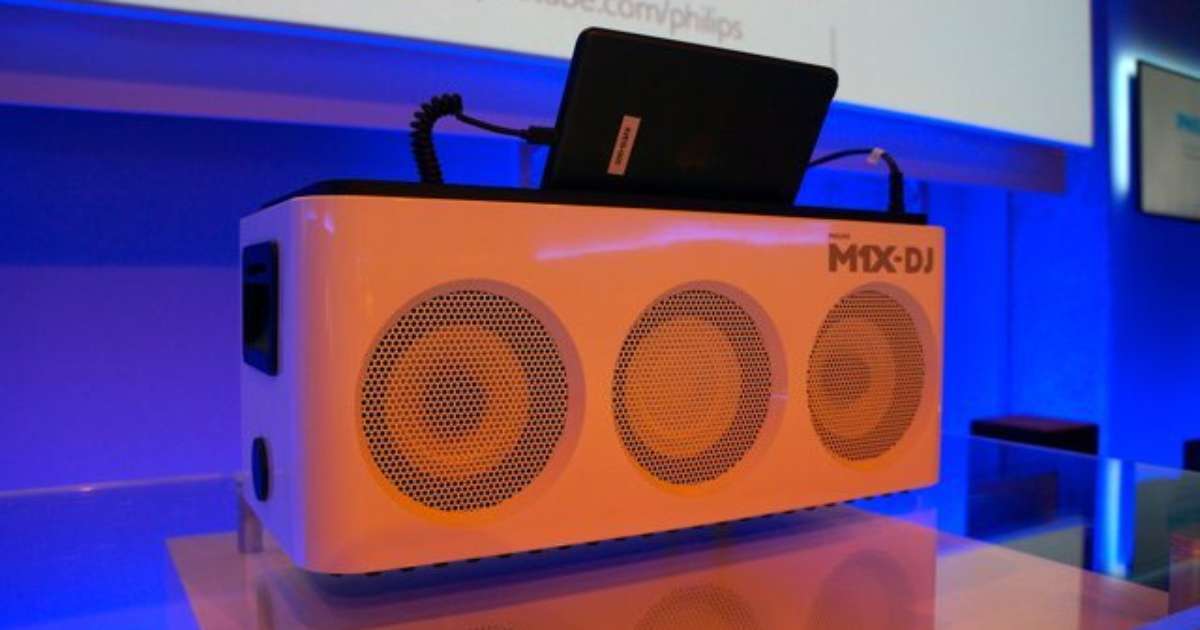 Philips M1XDJ dock + mesa de DJ para iPad; veja fotos