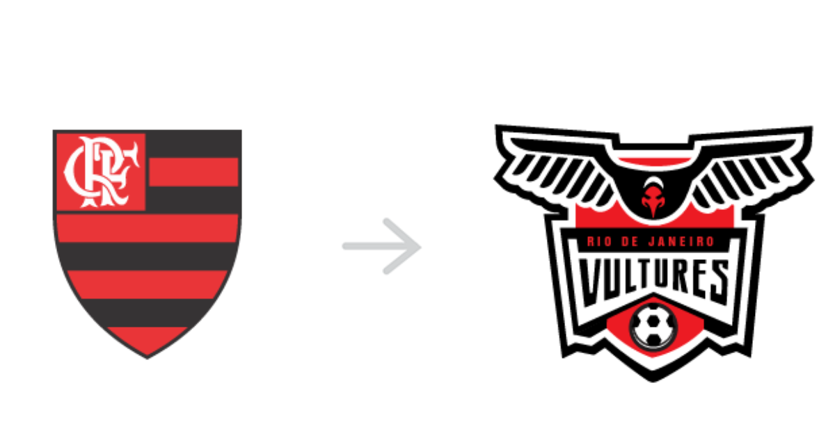 Escudos dos clubes brasileiros no estilo NFL. Arte: Samir Taiar