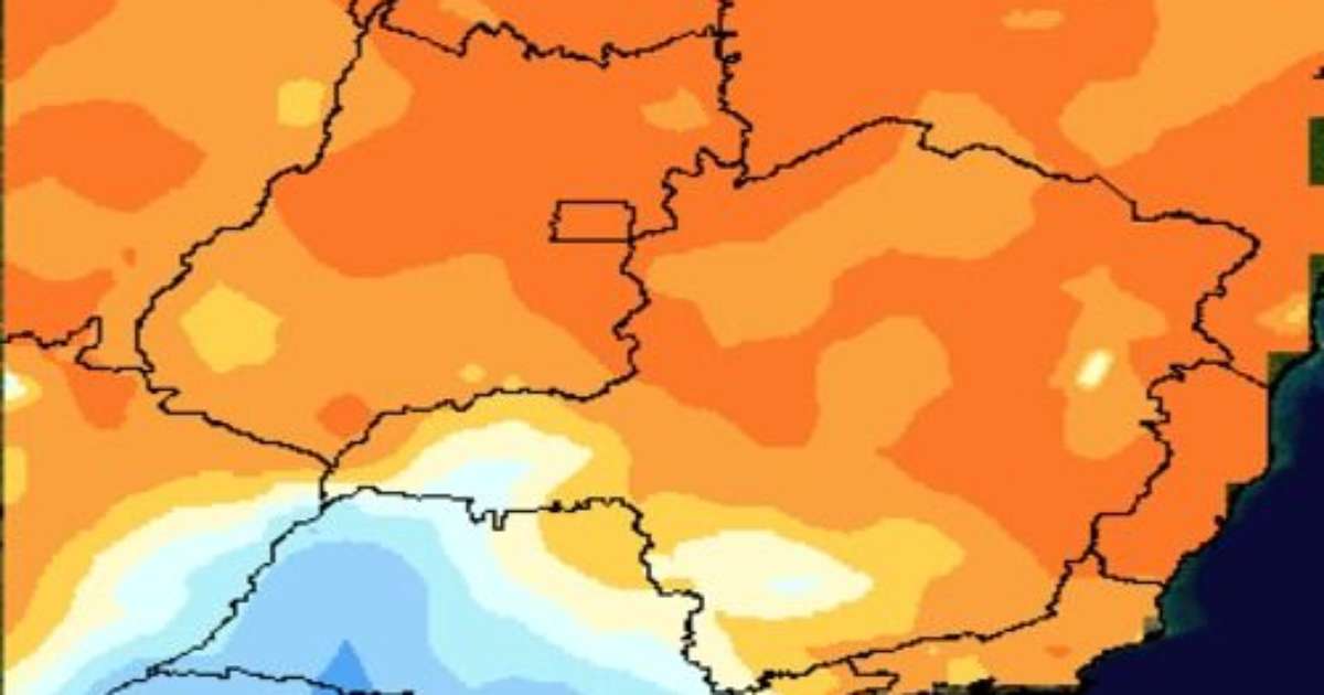 Chuva forte para o Sudeste