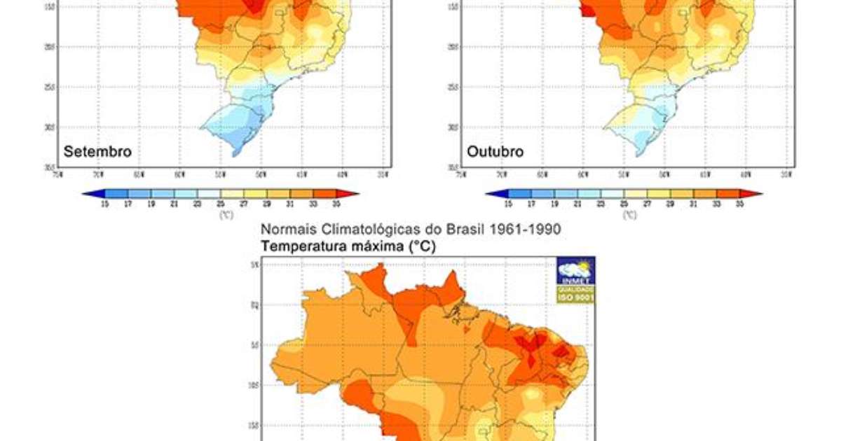 Calor na maior parte do NE
