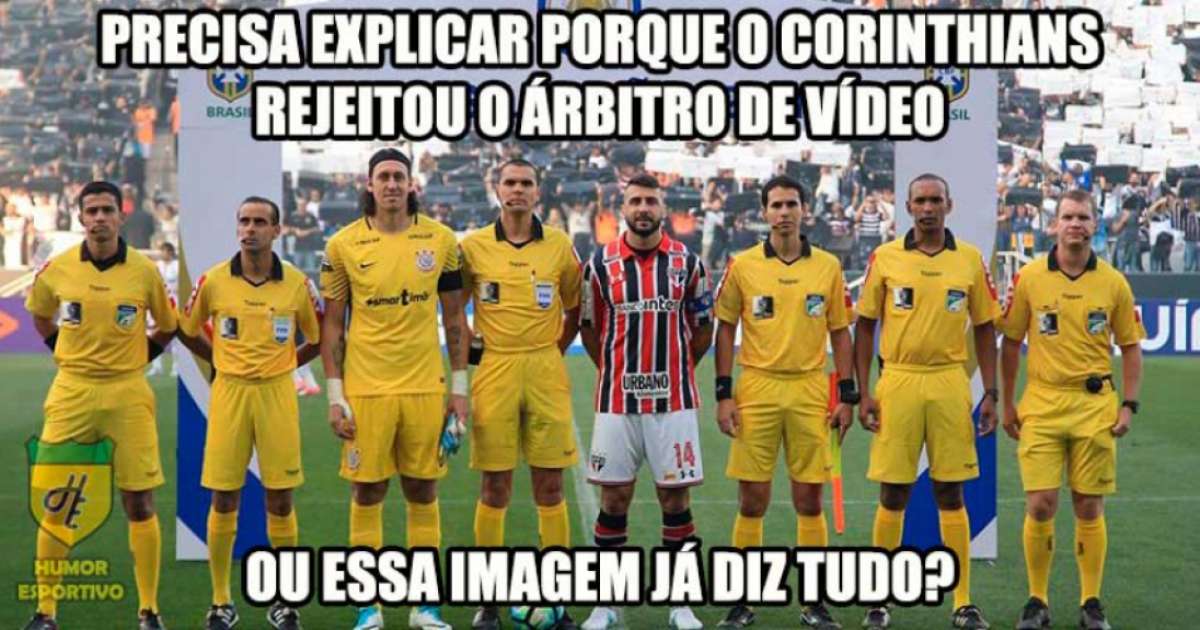 Corinthians é alvo de piadas após votar contra árbitro de vídeo