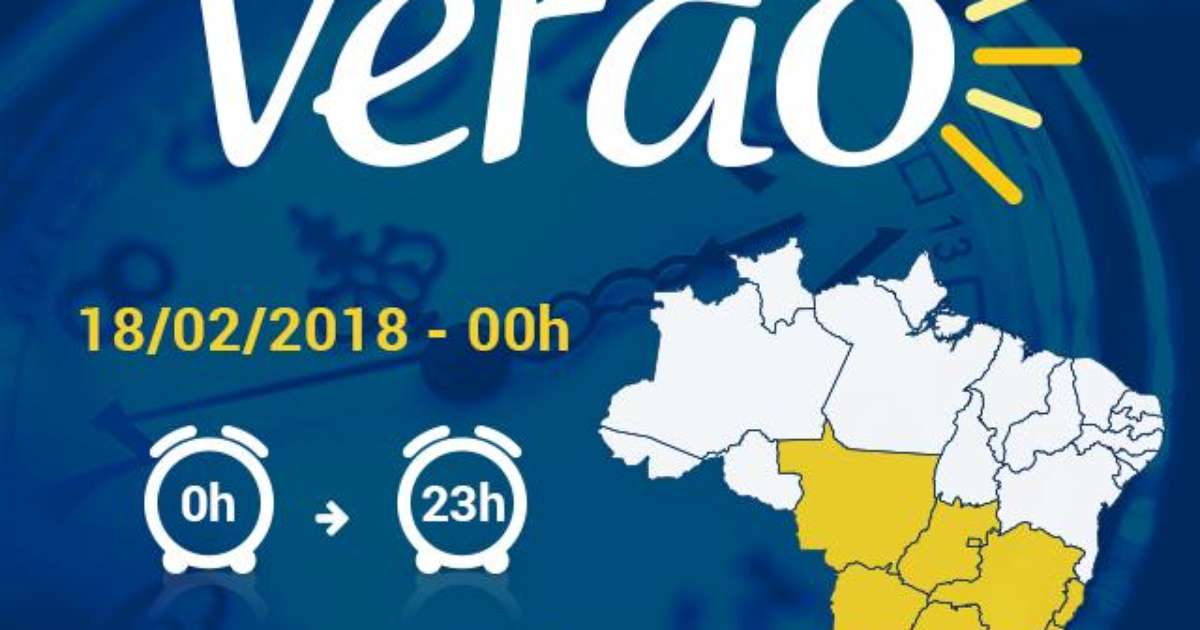 Fim do horário de verão, mas verão continua