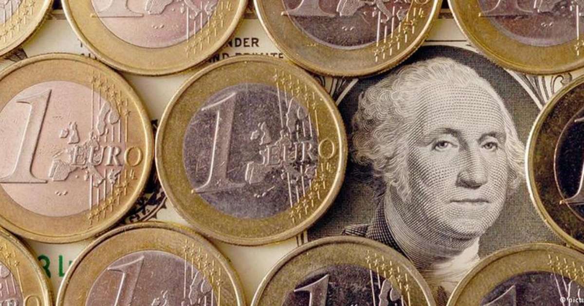 Cotação do real em relação ao euro e ao dólar