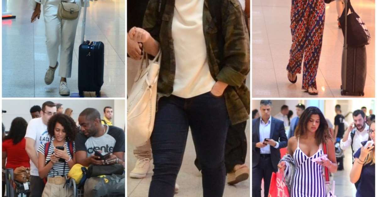 Férias: Famosas aliam conforto e estilo em looks para viajar