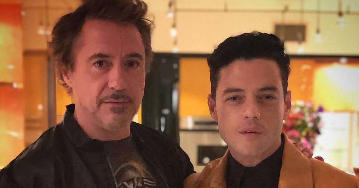 'Melhor elogio da minha vida', agradece Rami Malek a Robert Downey Jr.