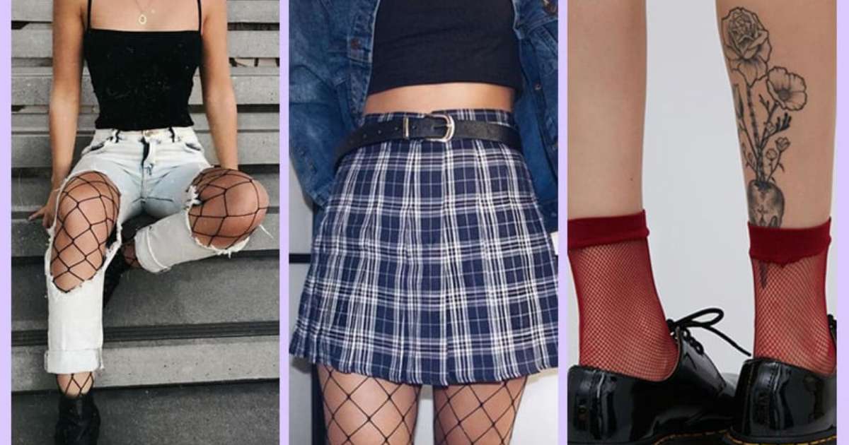 Looks com meia-arrastão para usar em qualquer estação do ano