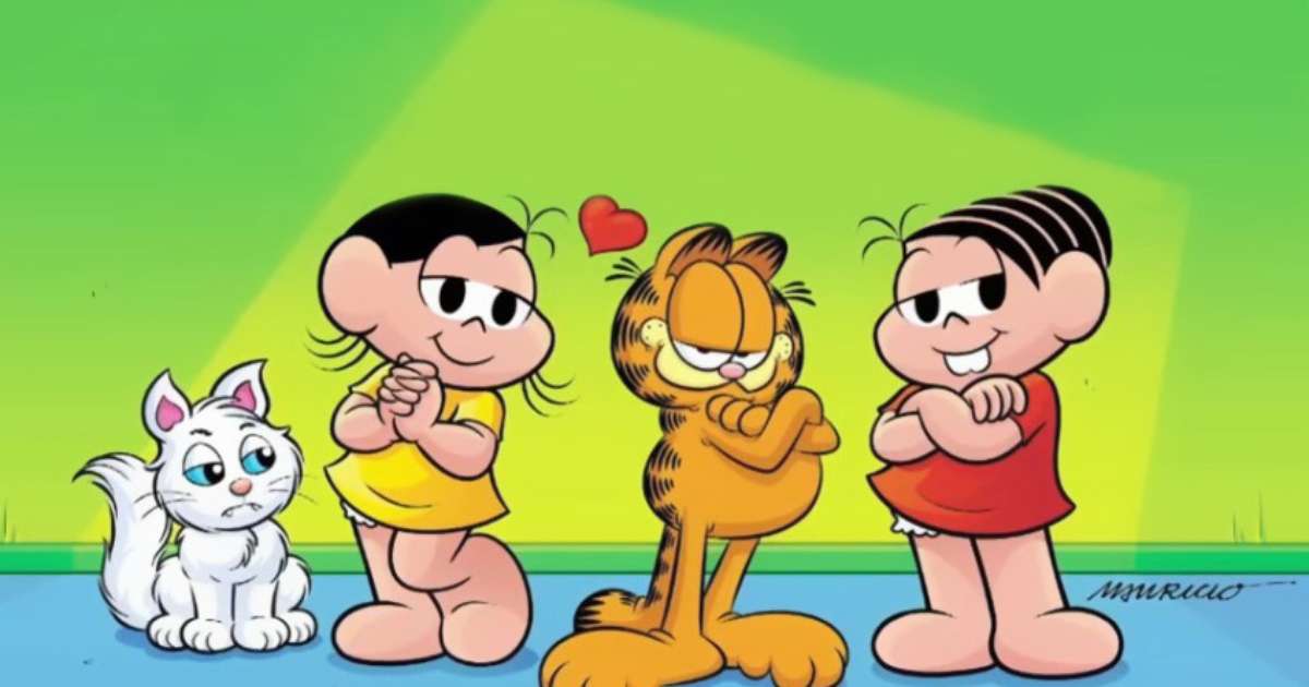 Turma Da Mônica Vai Encontrar O Gato Garfield Nos Quadrinhos 4925