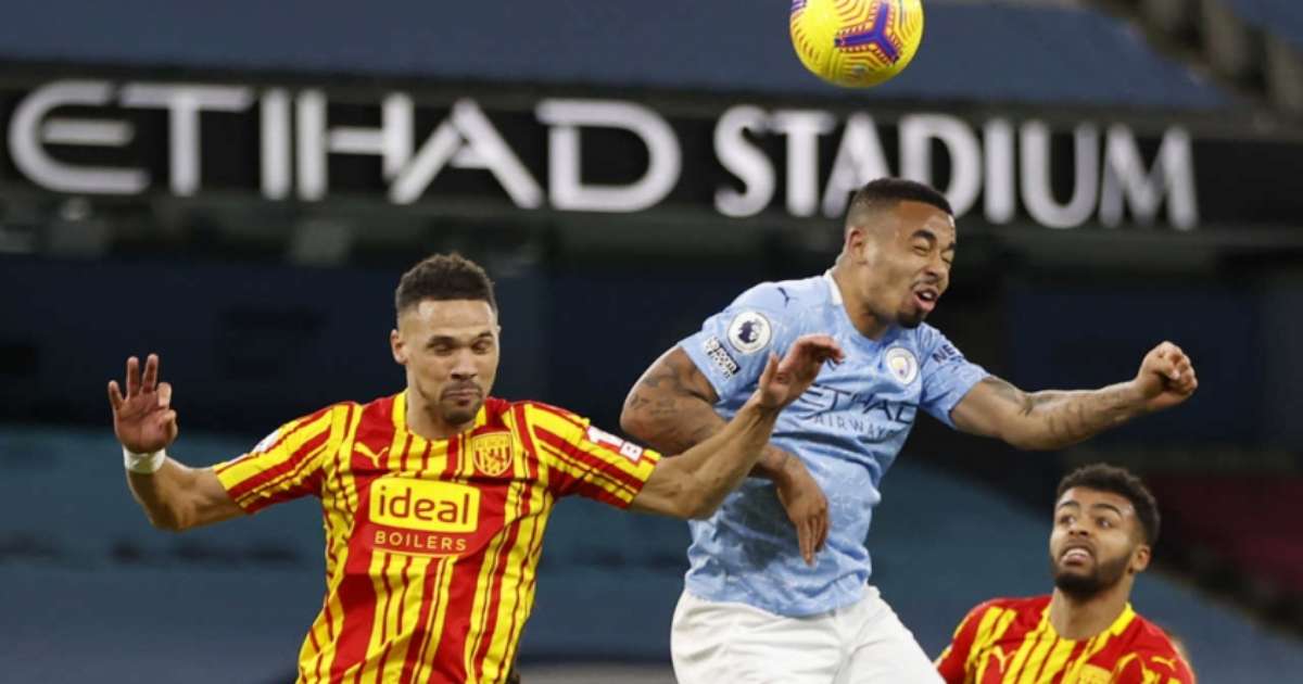 Manchester City domina o West Brom, mas fica no empate pelo Inglês