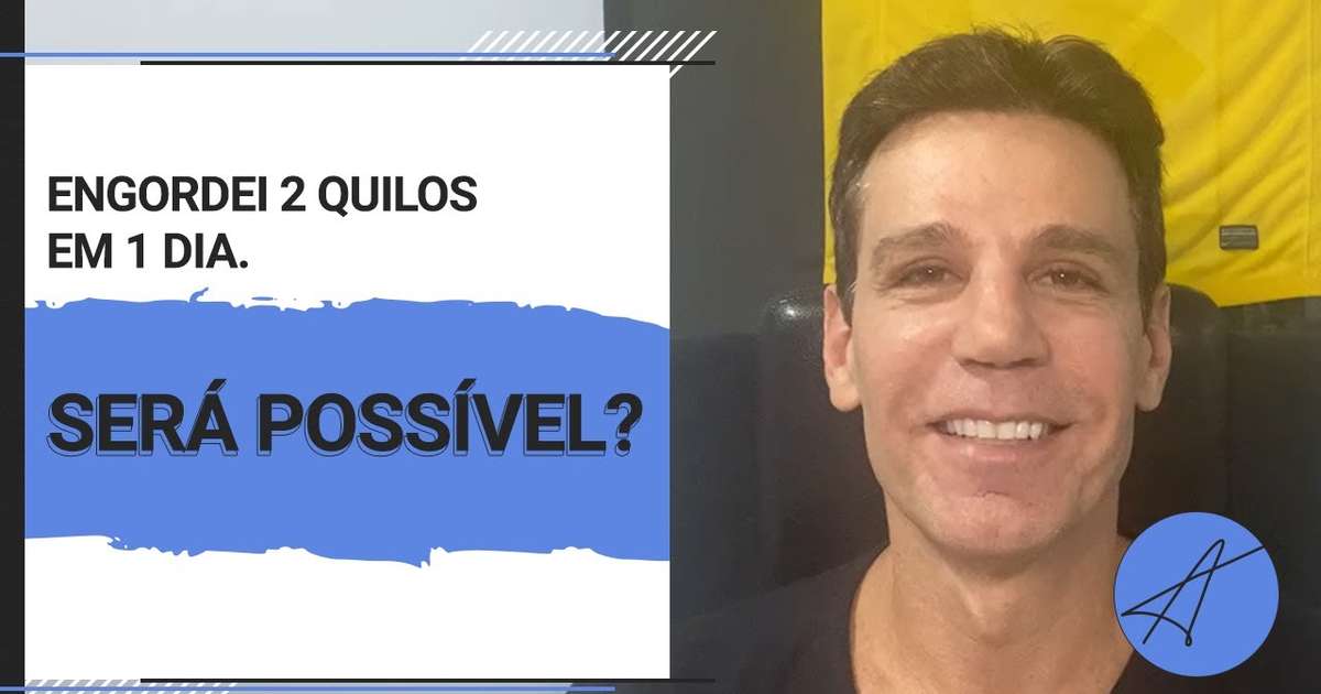 "Engordei" de repente, e agora?