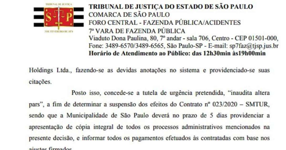 Justiça acata pedido do MPSP e suspende contrato entre Laranjal