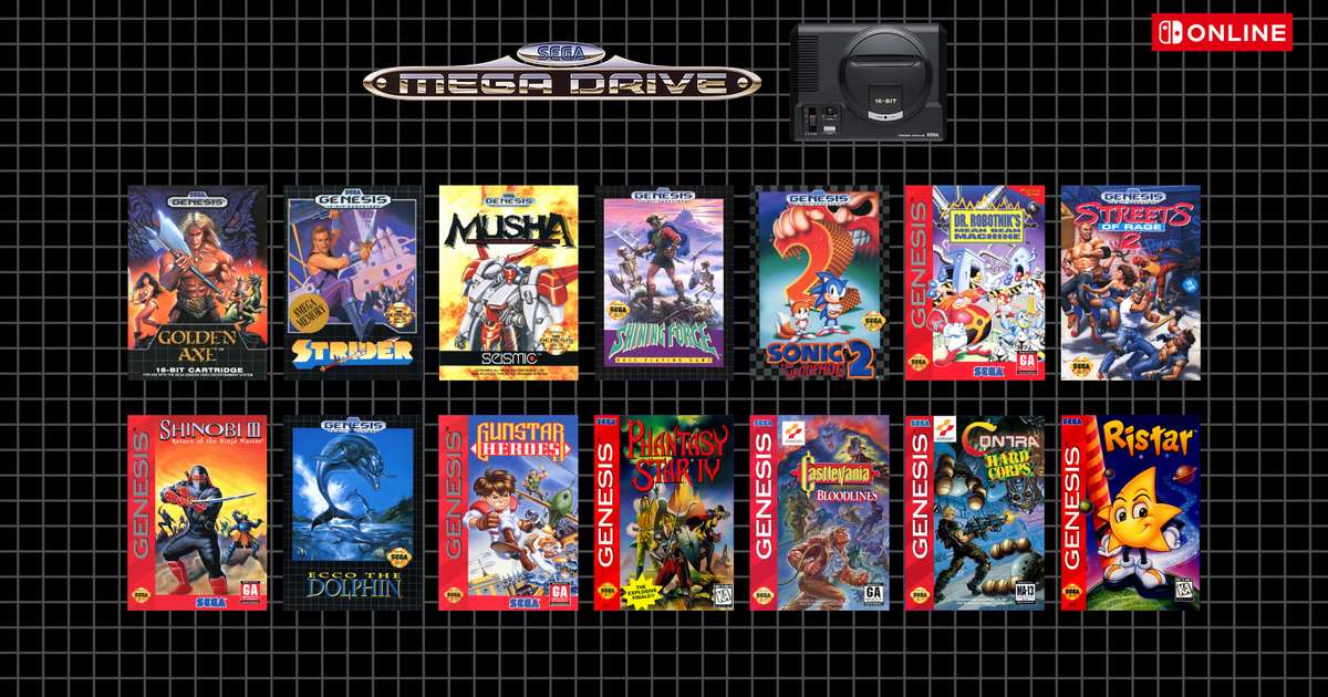 Nintendo Switch Online + Pacote adicional recebe novos jogos de SEGA Mega  Drive em atualização