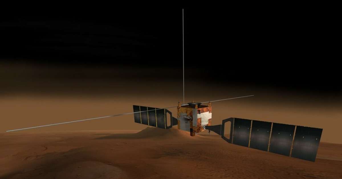 La sonda Mars Express, lanzada en 2003, recibe una actualización realizada bajo Windows 98