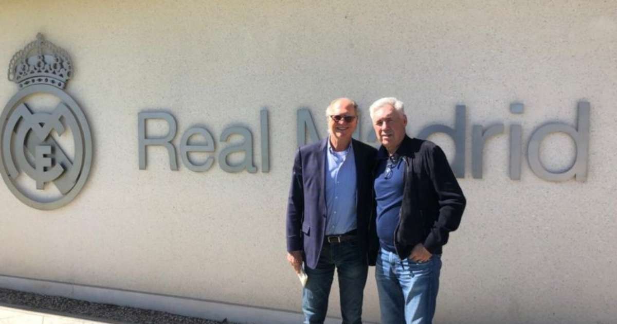 Paulo Roberto Falco está en España para un acuerdo de intercambio con el Real Madrid Carlo Ancelotti