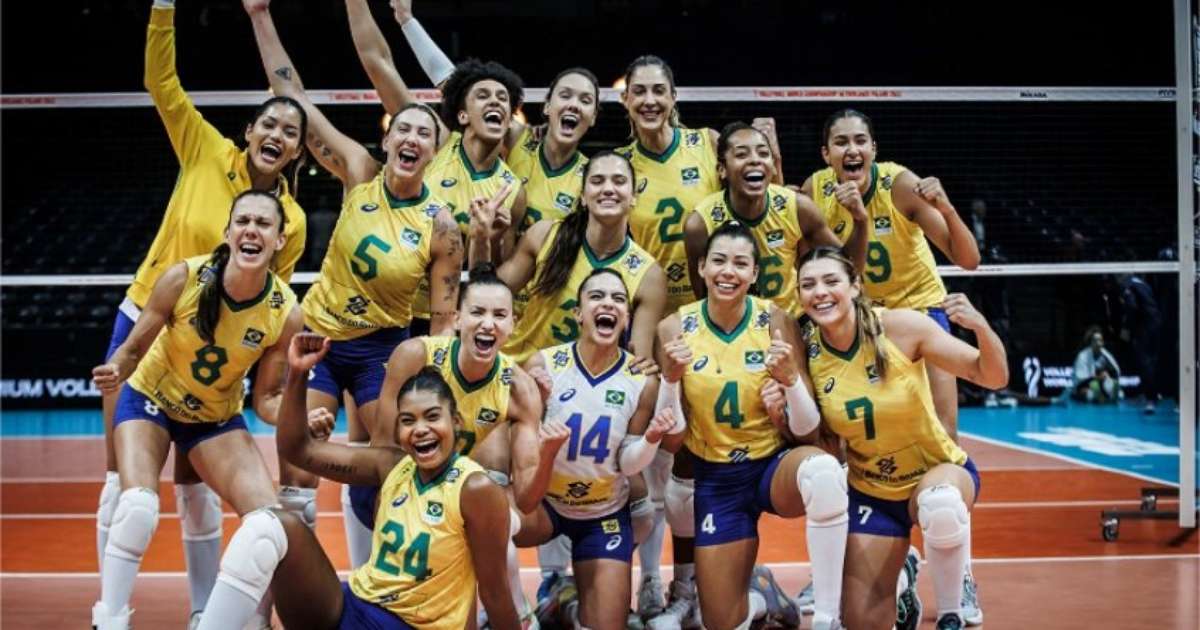 Desempenho no Mundial de Vôlei coloca Brasil no topo do ranking da FIV