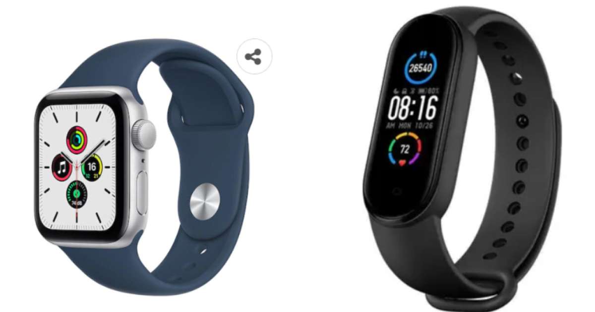 Qual é a diferença entre smartwatch e smartband?