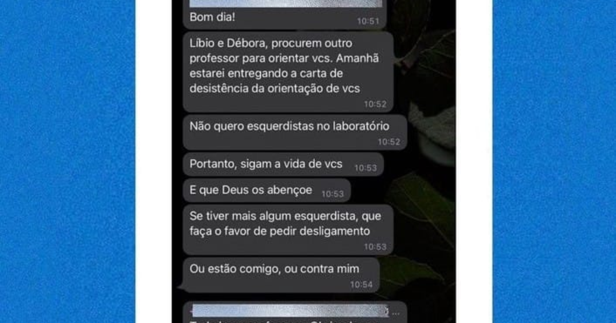 Professora que chamou alunos de 'esquerdistas' e os expulsou de