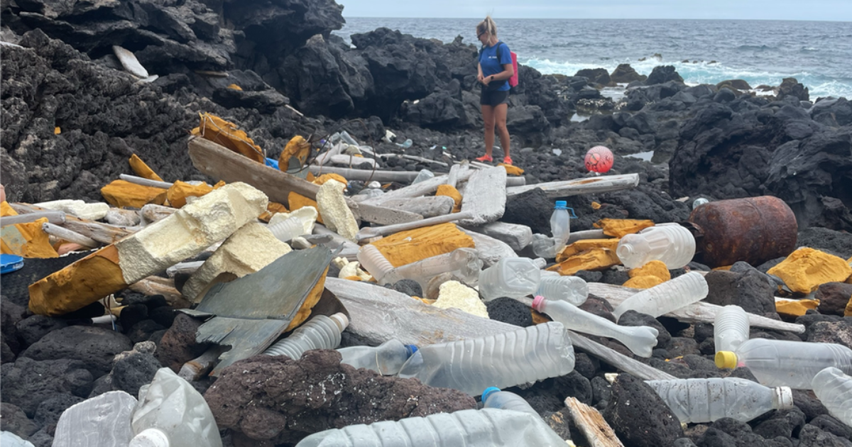 Una isla remota en el Atlántico Sur recibe basura de todo el mundo por mar