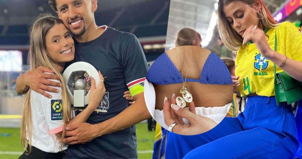 Carol Cabrino Mulher De Marquinhos Usa Amuleto Da Sorte Em Jogos Do