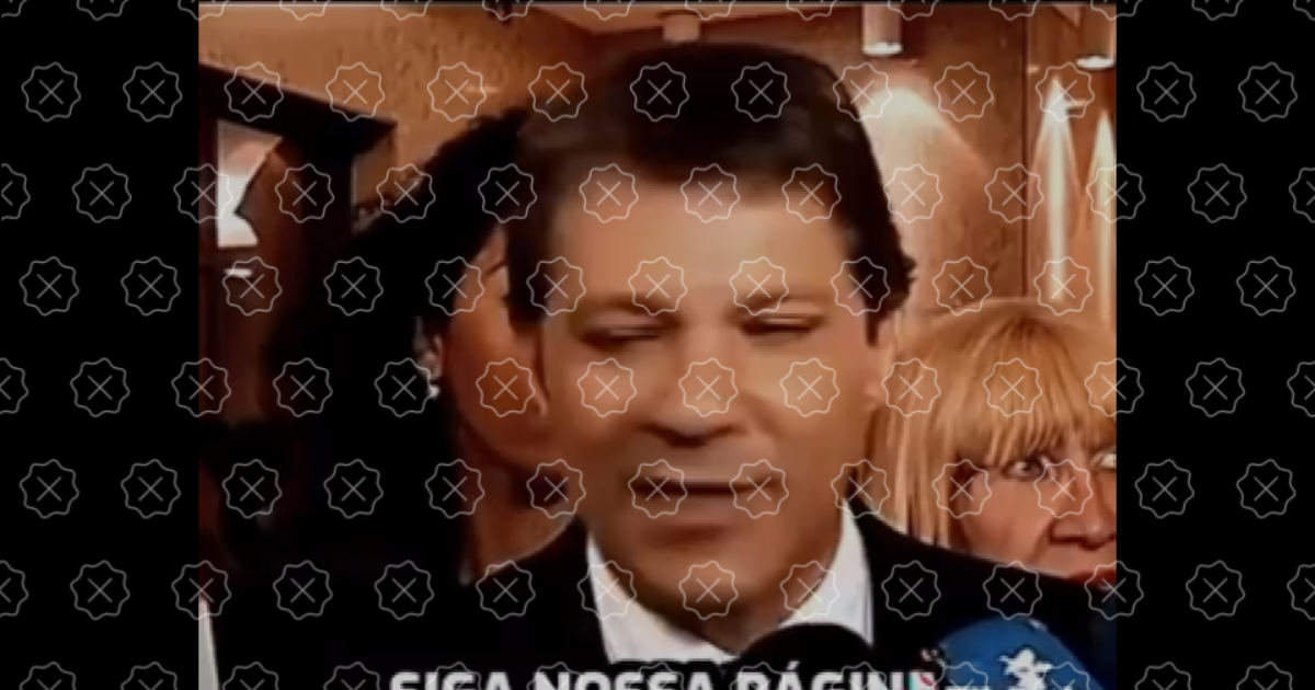 Haddad não anunciou criação de 'bolsa travesti' no valor de R$ 1.800 - Terra