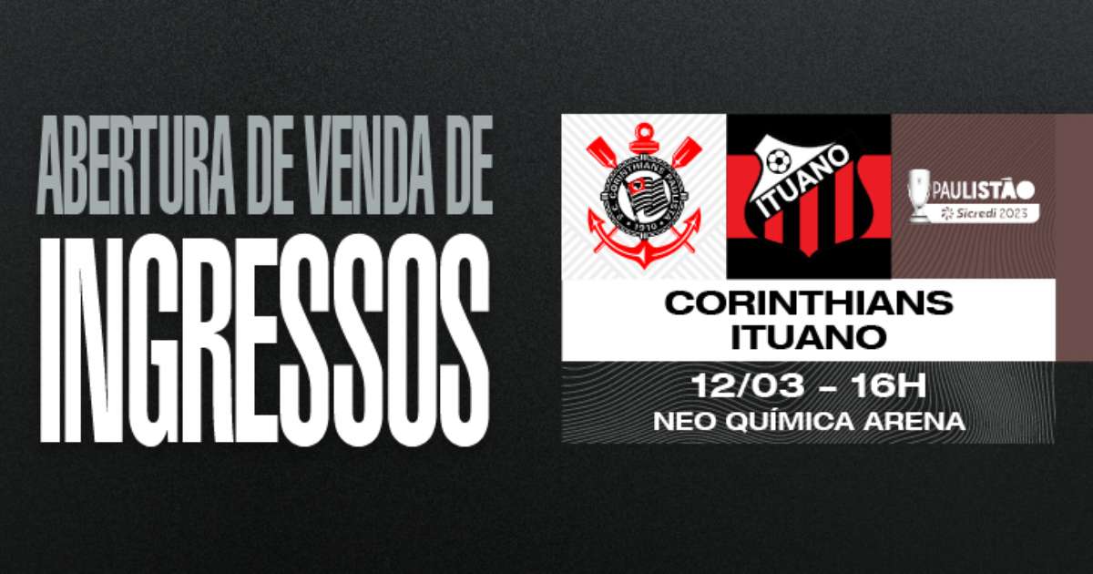 Corinthians Inicia Venda De Ingressos Para Quartas Do Paulista Contra O ...