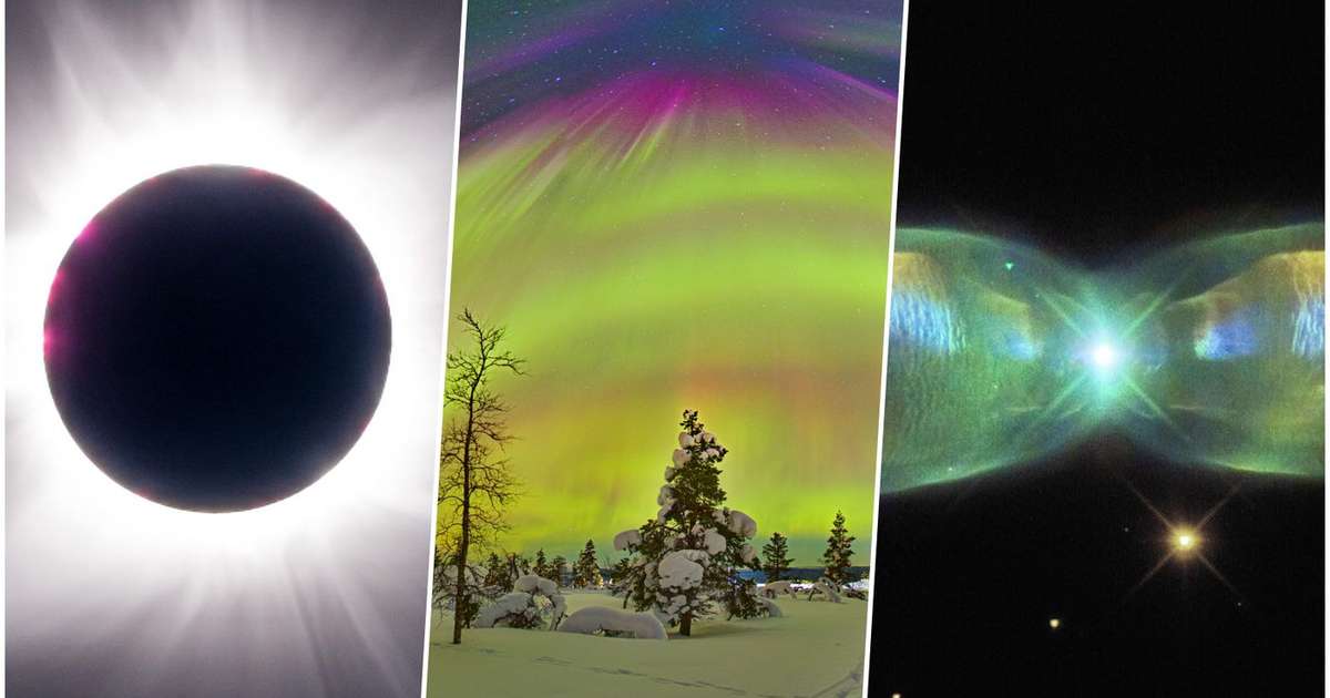 Rare solar eclipse and + in astronomical pictures of the week