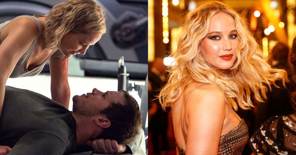 Jennifer Lawrence fala sobre cena erótica com Chris Pratt: "Muito bêbada"