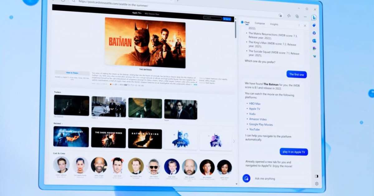 Microsoft apportera Bing Chat à d’autres navigateurs, encourageant ceux qui n’aiment pas Edge