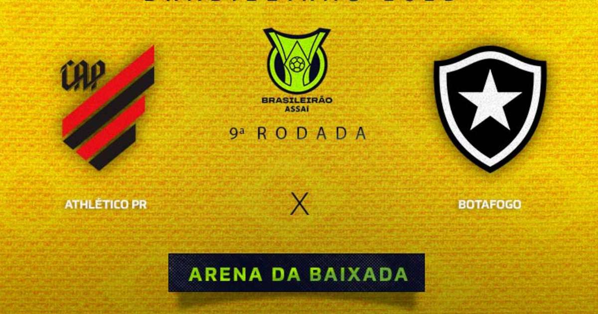 Athletico-PR x Botafogo: onde assistir ao vivo, horário e