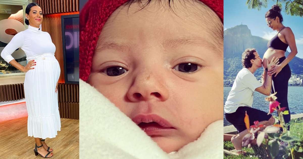 Nasce Celeste, primeira filha da âncora Aline Midlej, da Globo e GloboNews