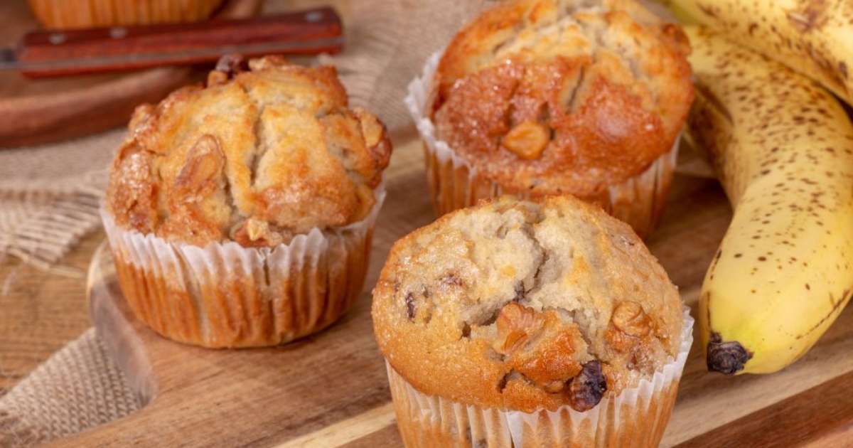 Você já provou o muffin de banana? Confira receita completa!