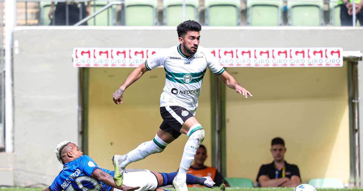 
Cruzeiro empata sem gols com Coritiba e desperdiça chance de entrar no G8 do Brasileiro
