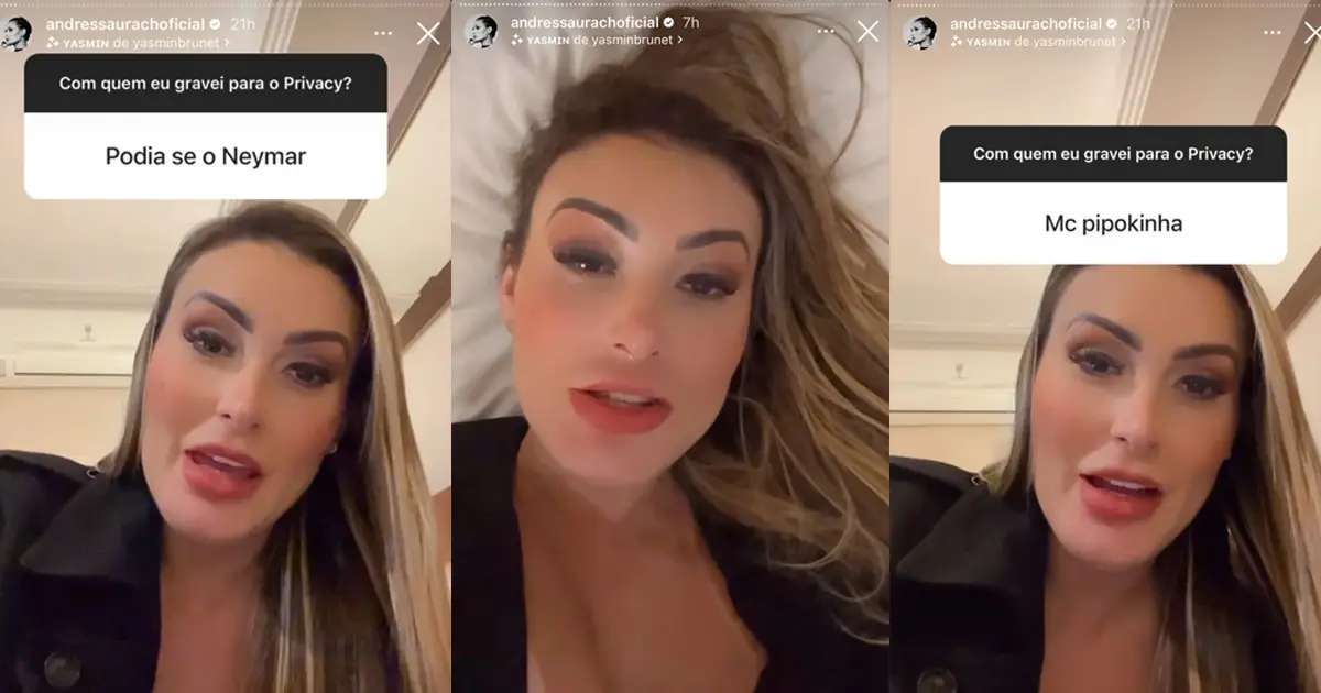 Cena com anão e treta com Neymar e Melody; Veja domingo de Andressa Urack