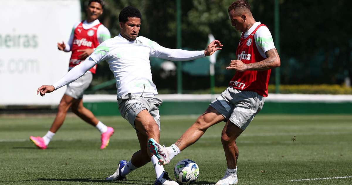 
Sem Dudu, Palmeiras treina finalizações para pegar o Cuiabá pelo Brasileirão
