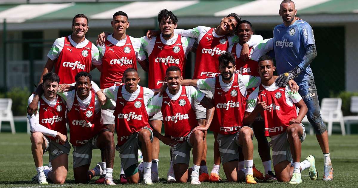 
Com cinco desfalques, Palmeiras encerra preparação para enfrentar o Cuiabá; veja provável time
