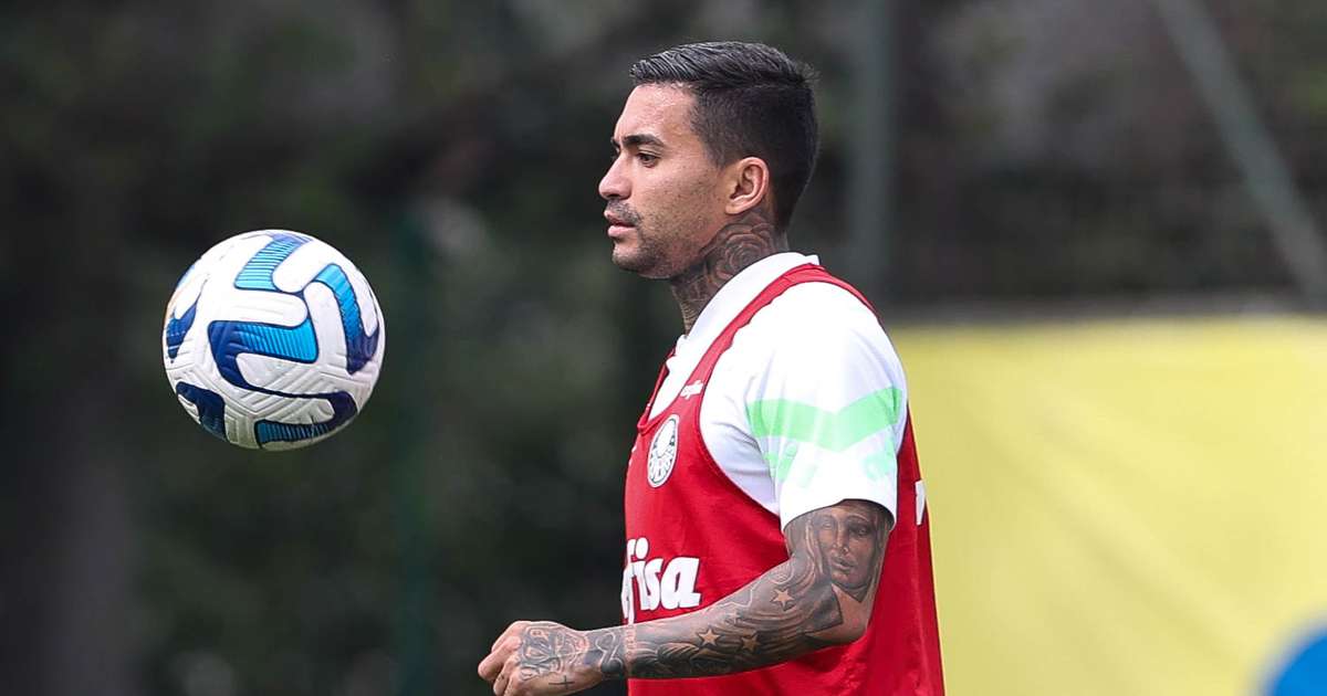 
Em transição física, Menino e Dudu vão a campo em treino do Palmeiras para a Libertadores
