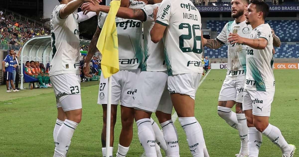 
Com golaço de Ríos, Palmeiras vence o Cuiabá e diminui distância para o líder do Brasileirão
