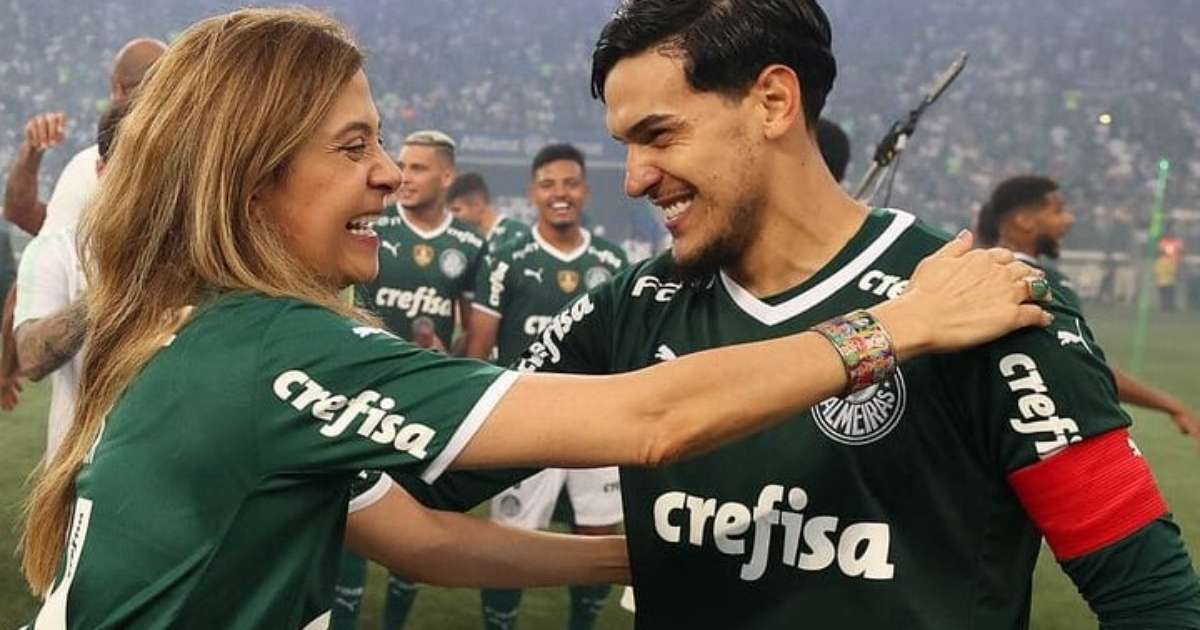 
Leila Pereira volta a negar a saída de Gustavo Gómez do Palmeiras: 