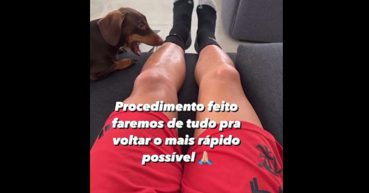 
Arrascaeta posta mensagem otimista após sessão de tratamento
