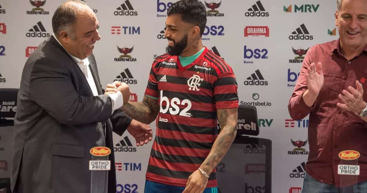
Curtida de Gabigol em post que ironiza Braz causa expõe climão no Flamengo
