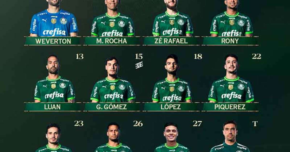 
Palmeiras escalado: López é titular no primeiro jogo sem Dudu
