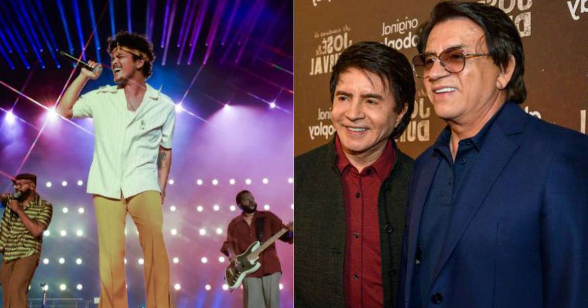 Chitãozinho e Xororó reagem a homenagem de Bruno Mars no The Town; veja vídeo Chitãozinho e Xororó reagem a homenagem de Bruno Mars no The Town; veja vídeo