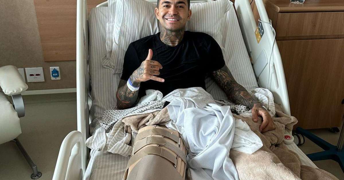 Dudu realiza cirurgia no joelho e agradece apoio: 