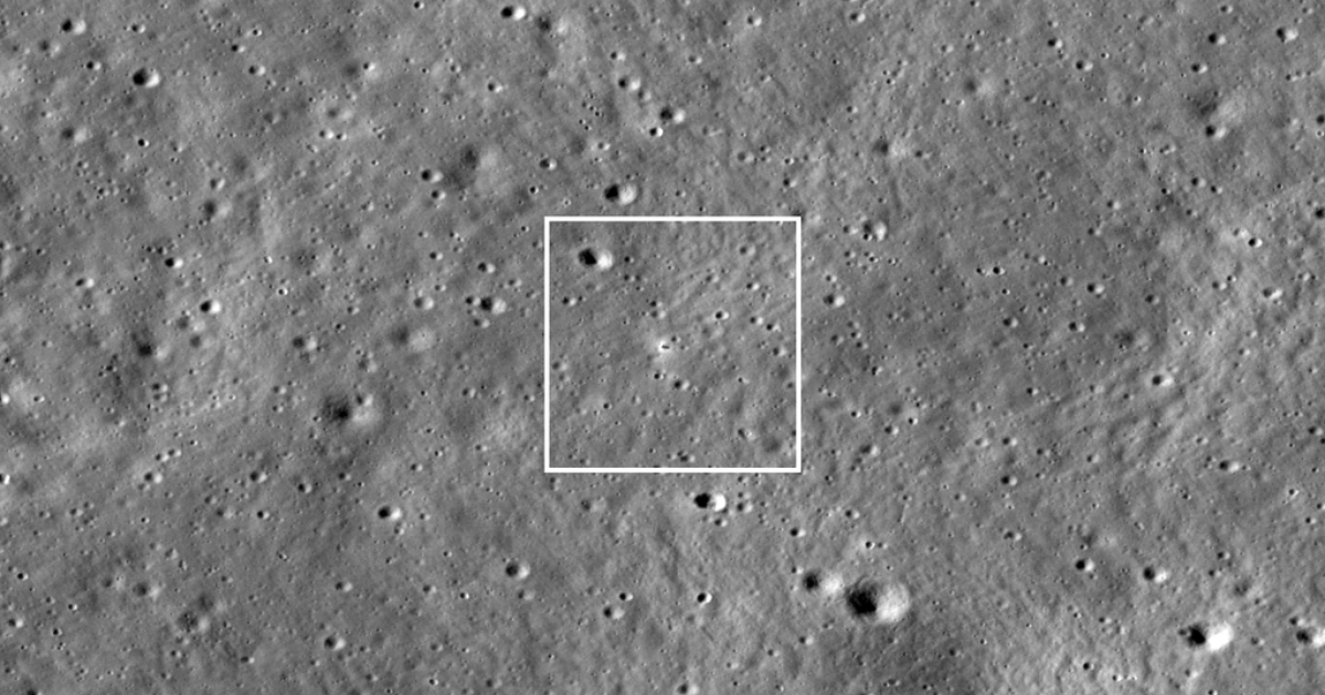 A NASA probe photographs the Chandrayaan-3 mission lander on the Moon