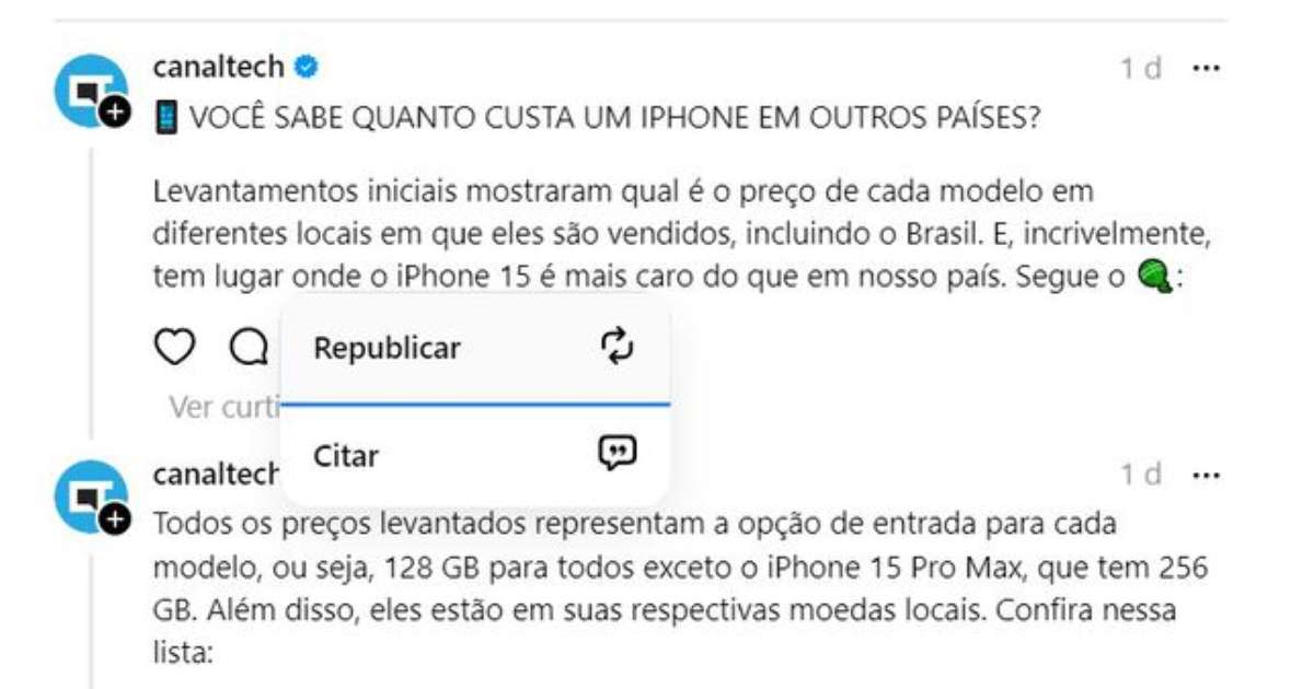 Threads começa a testar busca por publicações após pedidos de usuários -  TecMundo