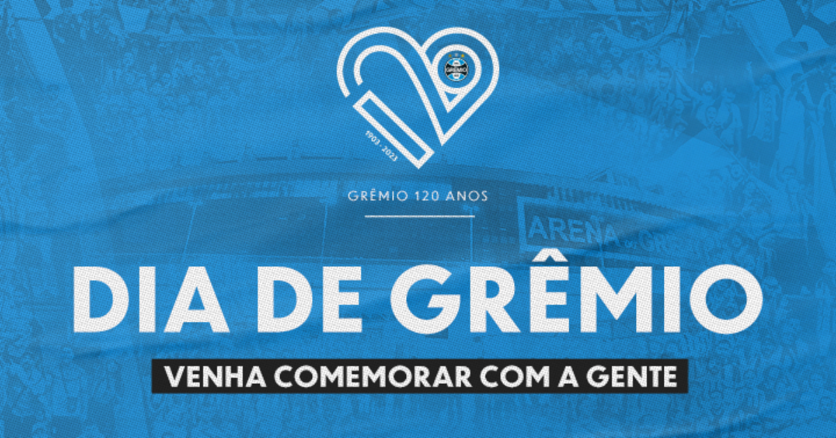 Grêmio 120 anos: evento com programação especial celebra aniversário do clube
