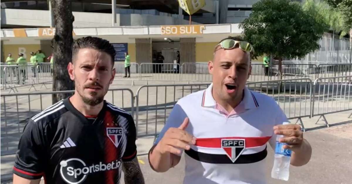Torcedores do São Paulo mostram confiança no Maraca e prometem festa no Morumbi