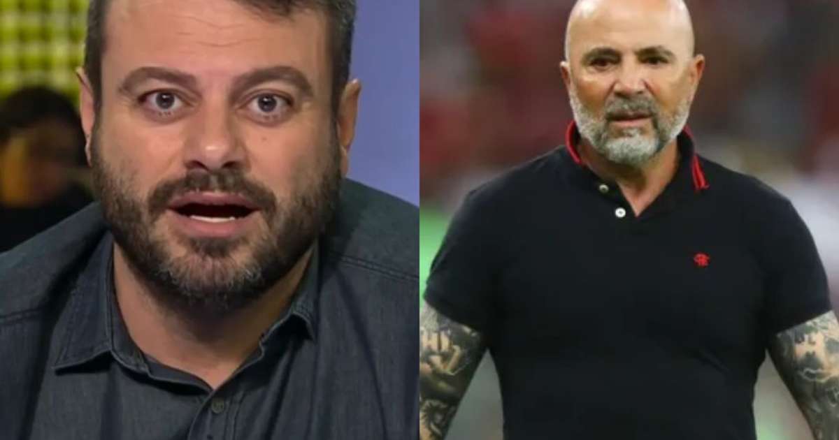 Eric Faria detona Sampaoli em áudio vazado de transmissão na TV: Imbecil